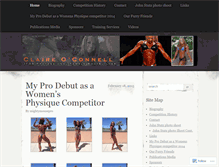 Tablet Screenshot of claireoconnell-ifbbpro.com